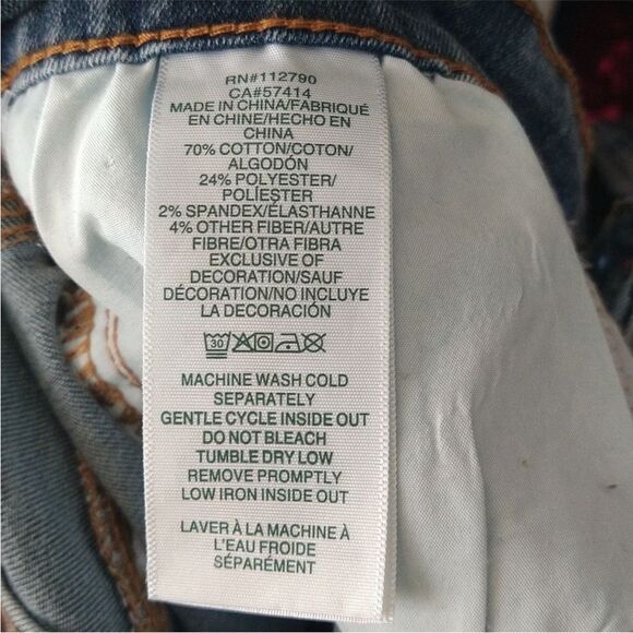 True Religion Denim Studded Mini Skirt Size 28 - Picture 8 of 9